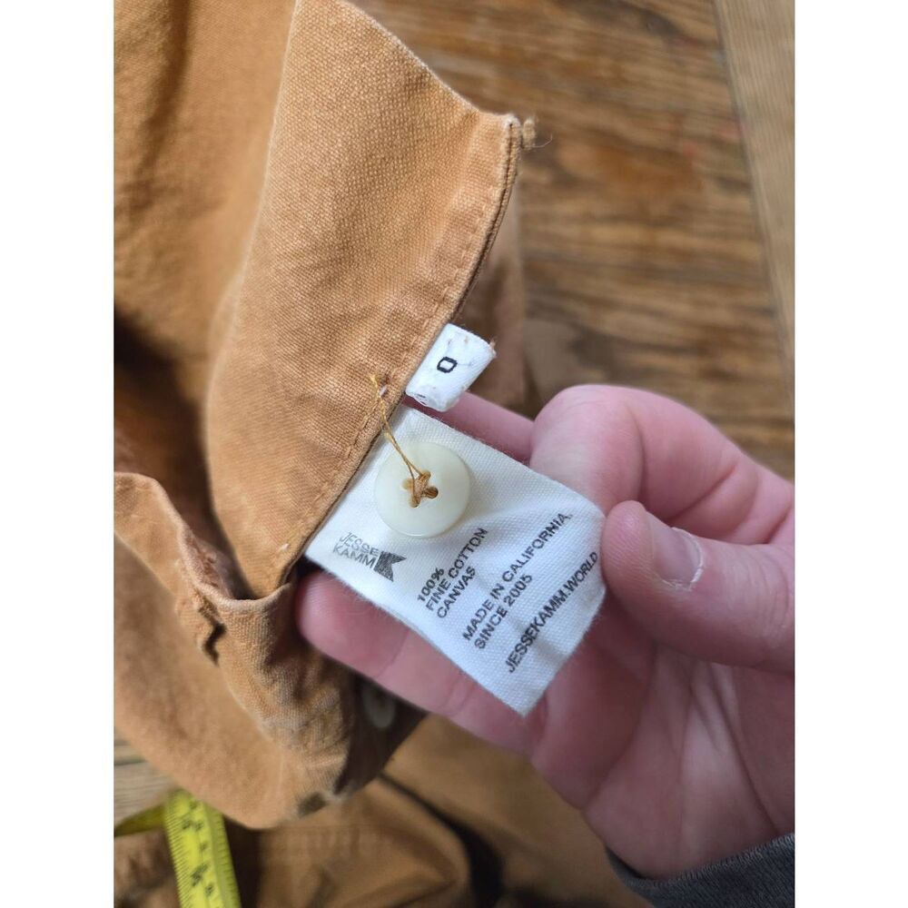 Jesse Kamm sailor wide leg canvas pants in tobacco size 0 - Picture 4 of 5